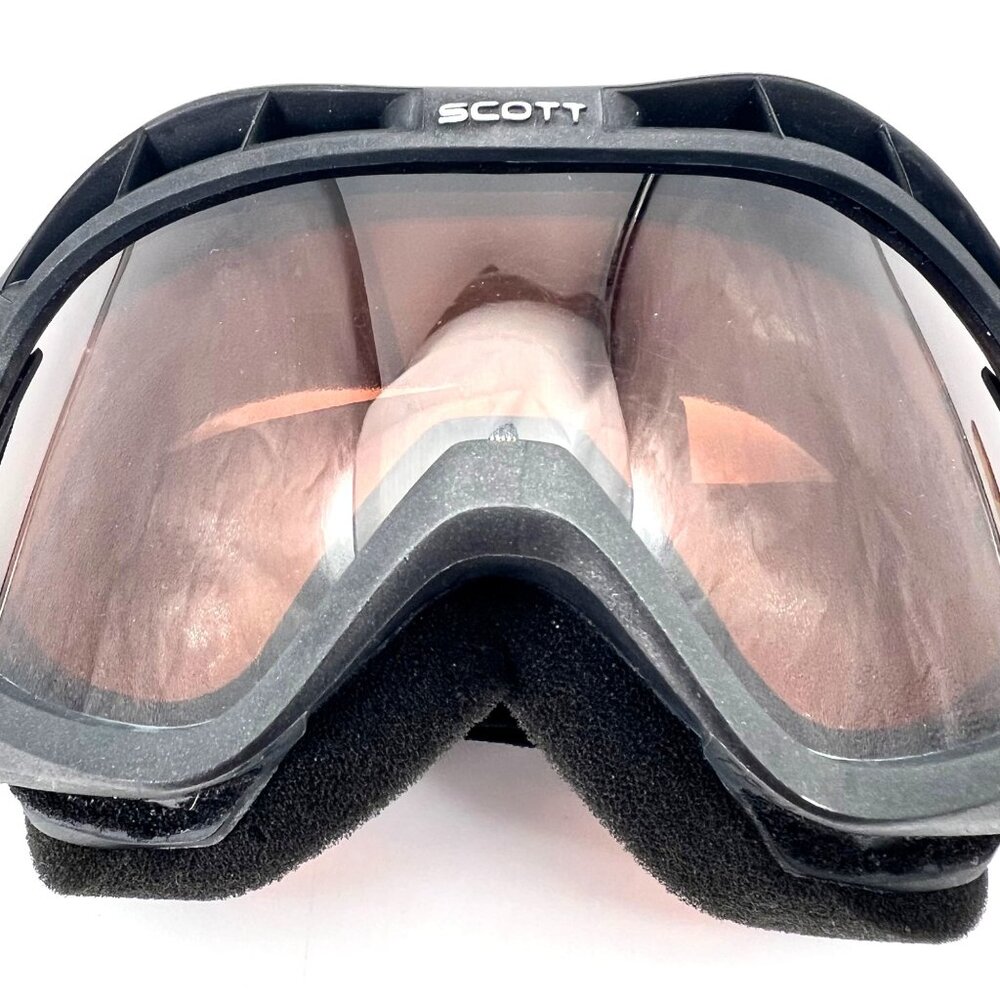 Scott Adult Ski Snowboard Goggles Black Frame Amber Lens Adjustable Strap - Picture 12 of 15
